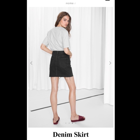 Black denim skirts - Picture 6 of 7